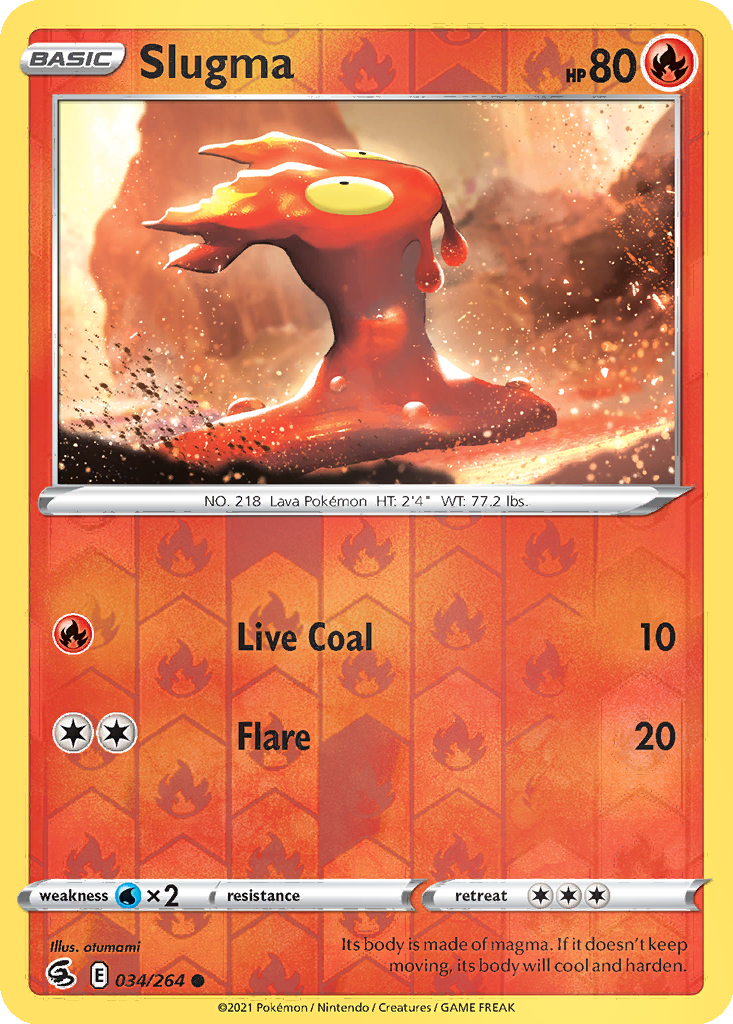 Slugma [Reverse Holo] #34