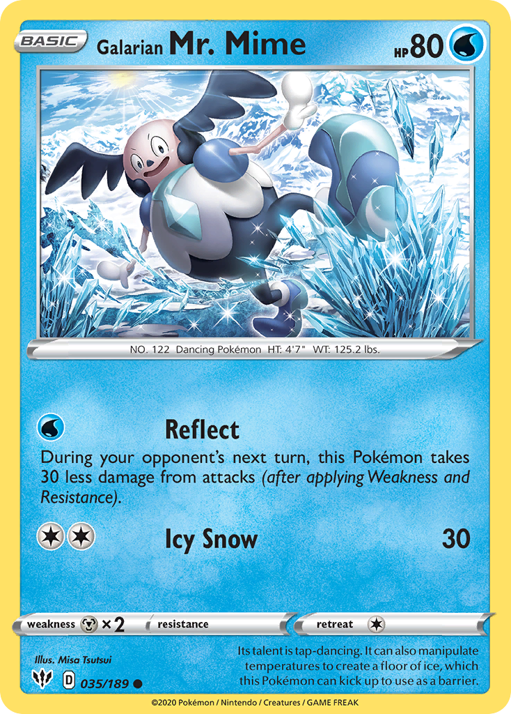 Galarian Mr. Mime Darkness Ablaze 35