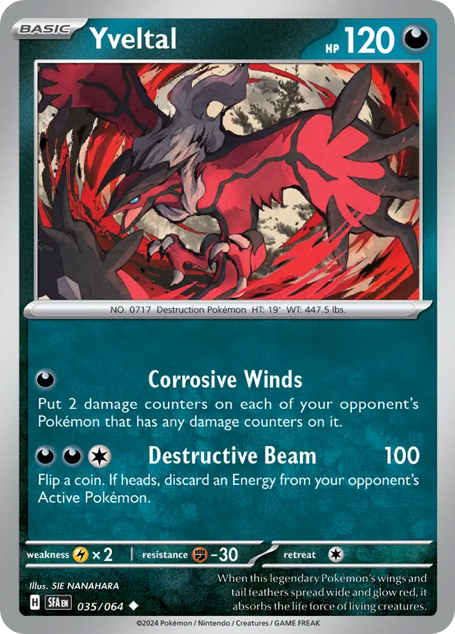 Yveltal Shrouded Fable 35