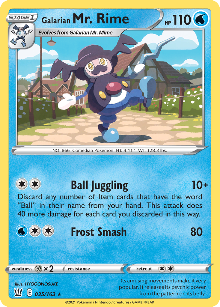 Galarian Mr. Rime Battle Styles 35