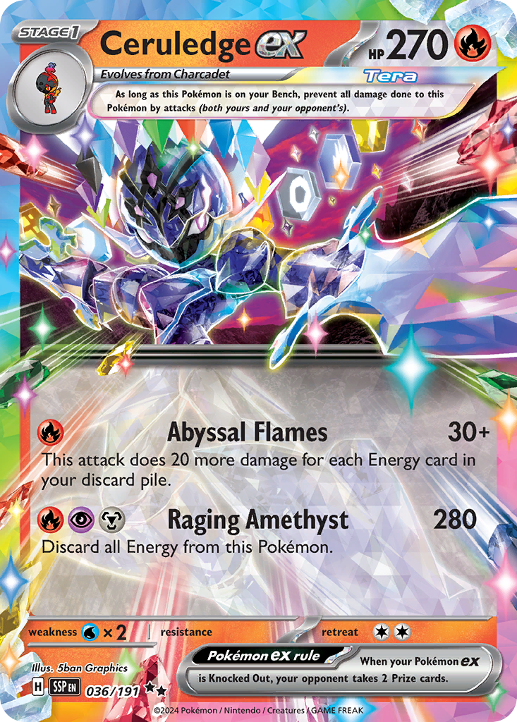 Ceruledge ex Surging Sparks 36