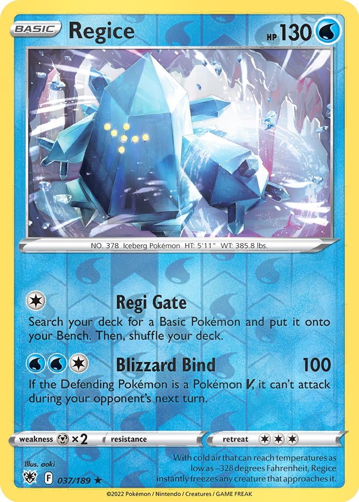 Regice [Reverse Holo] #37