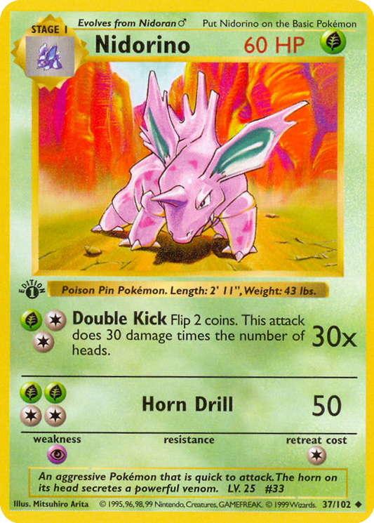 Nidorino [Shadowless] #37