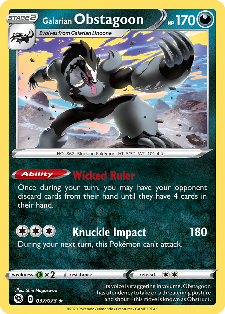 Galarian Obstagoon Champion's Path 37