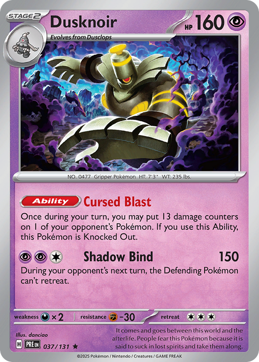 Dusknoir Prismatic Evolutions 37
