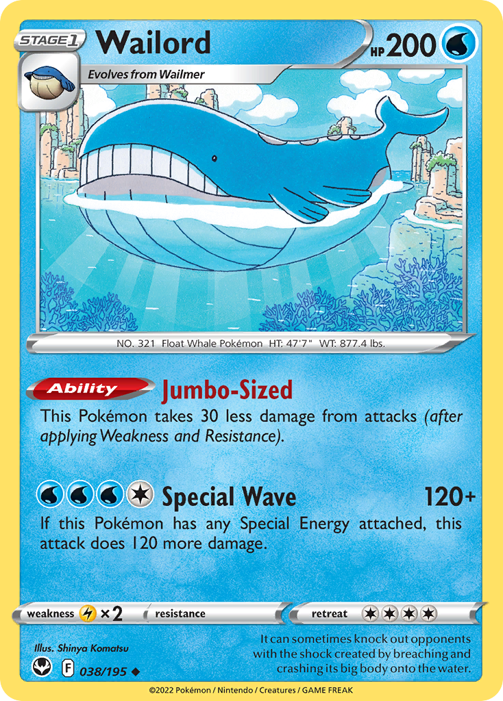 Wailord Silver Tempest 38