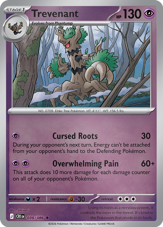 Trevenant [Reverse Holo] #39