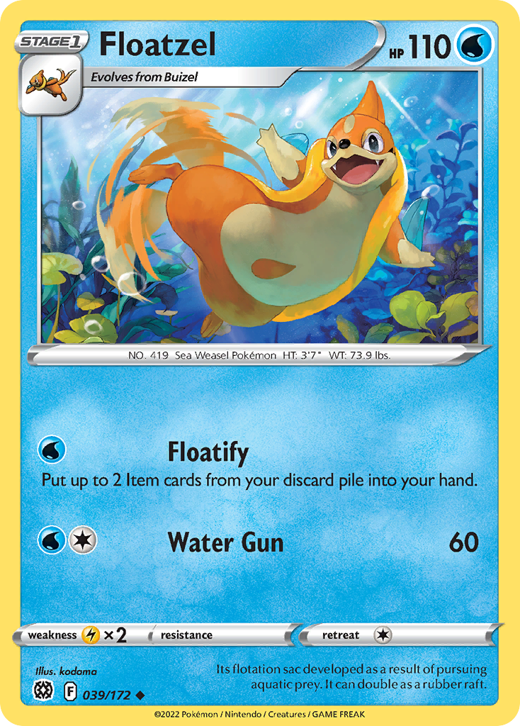 Floatzel Brilliant Stars 39