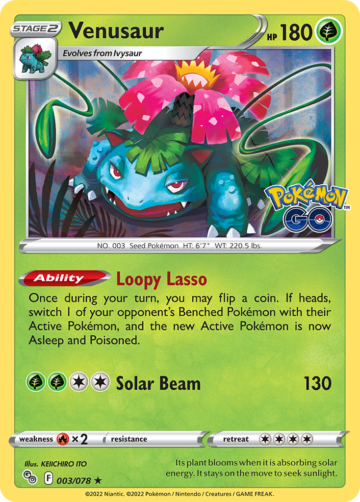Venusaur Pokémon GO 3