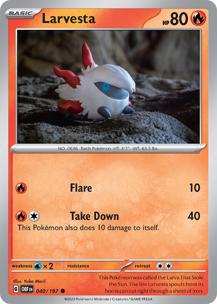 Larvesta Obsidian Flames 40