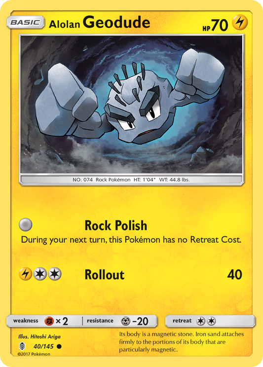 Alolan Geodude Guardians Rising 40