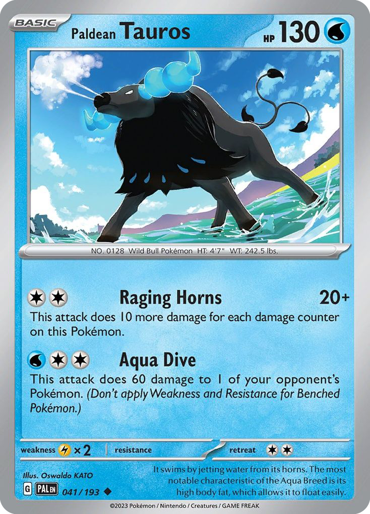 Paldean Tauros Paldea Evolved 41