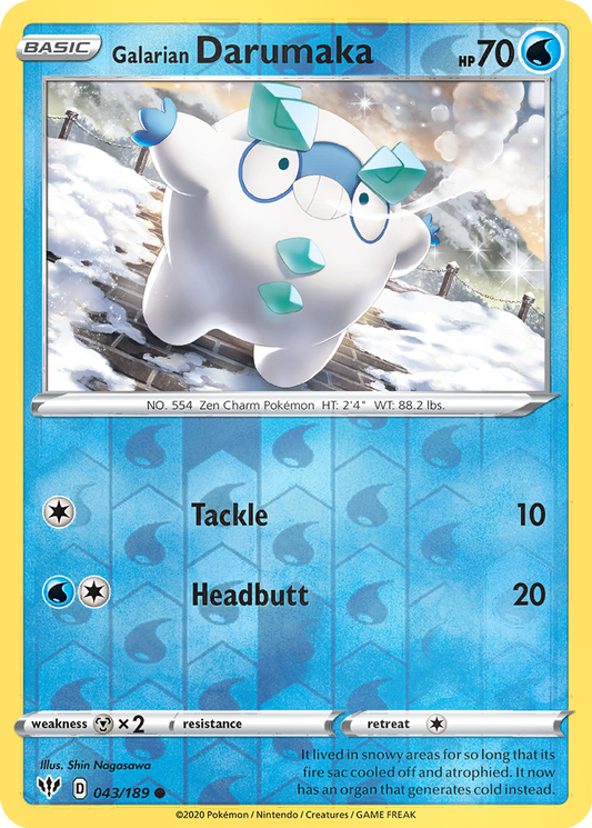 Galarian Darumaka [Reverse Holo] #43