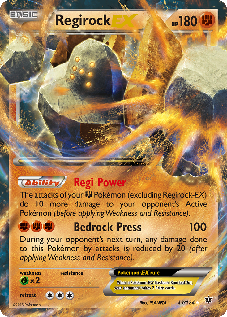 Regirock-EX Fates Collide 43