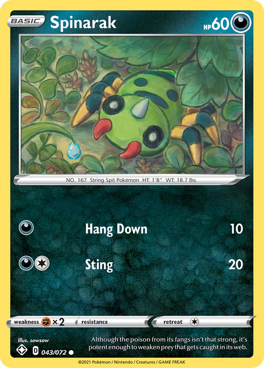 Spinarak Shining Fates 43