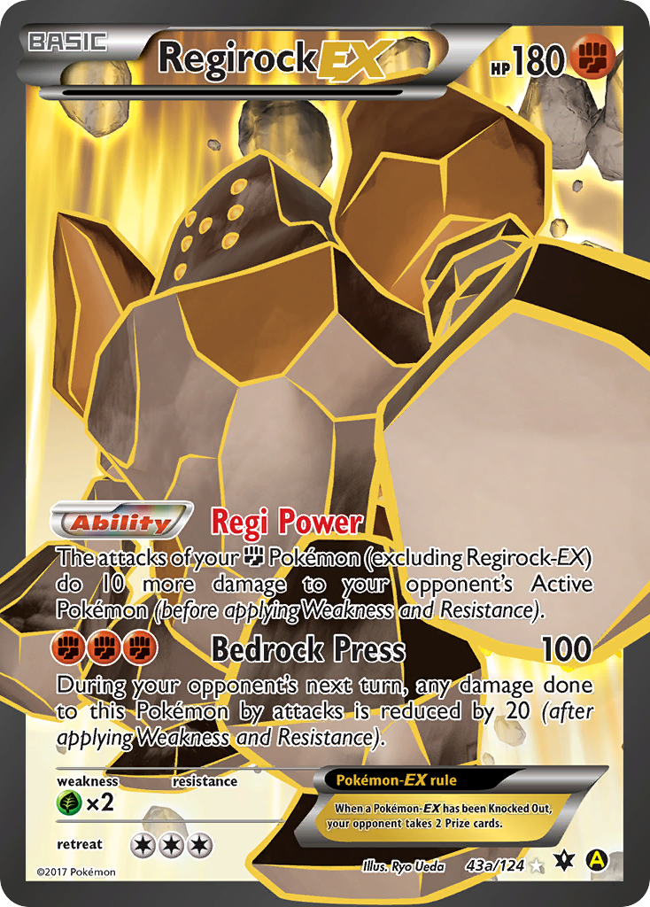 Regirock-EX Fates Collide 43a