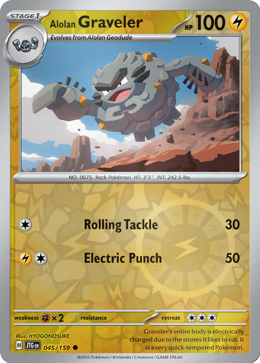 Alolan Graveler [Reverse Holo] #45