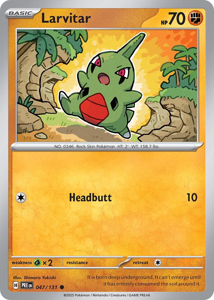 Larvitar Prismatic Evolutions 47