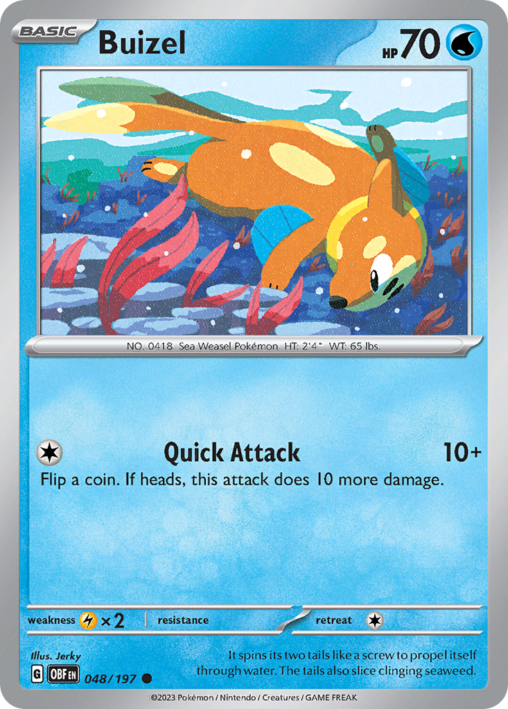 Buizel Obsidian Flames 48