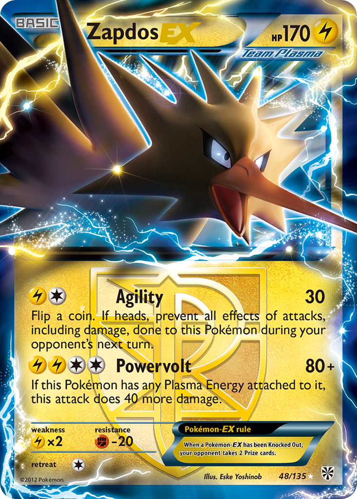 Zapdos-EX Plasma Storm 48