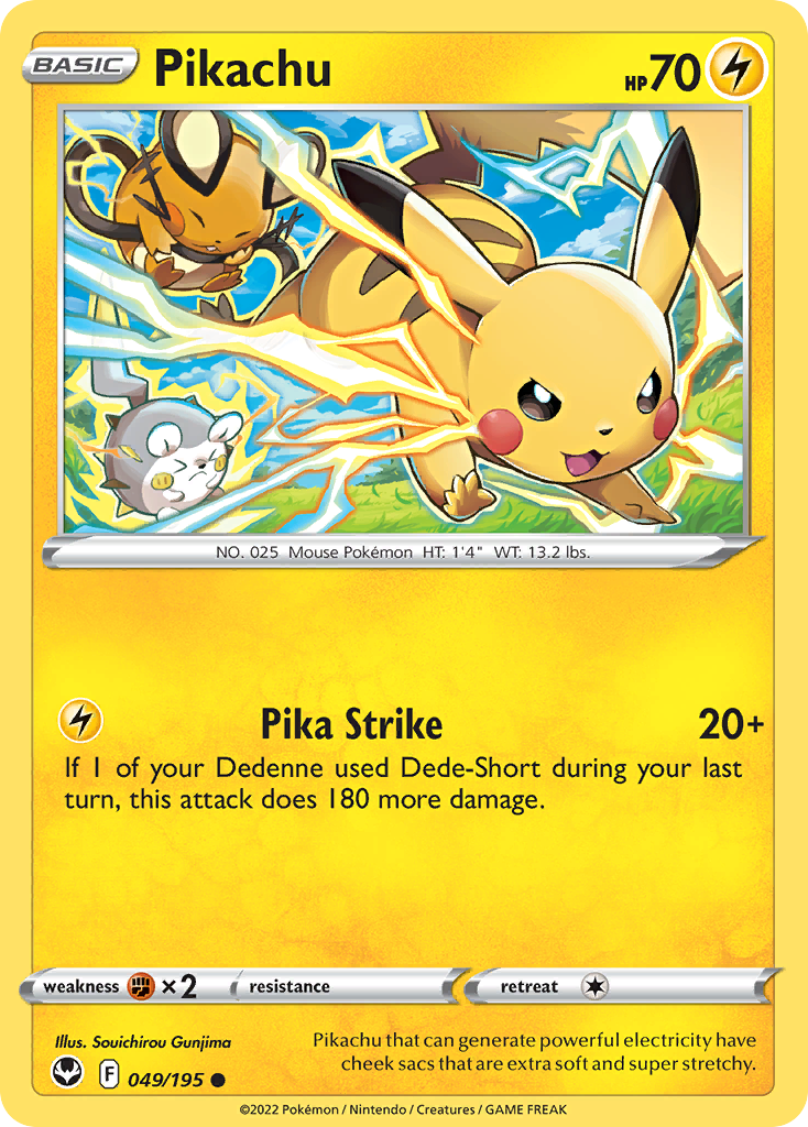 Pikachu Silver Tempest 49