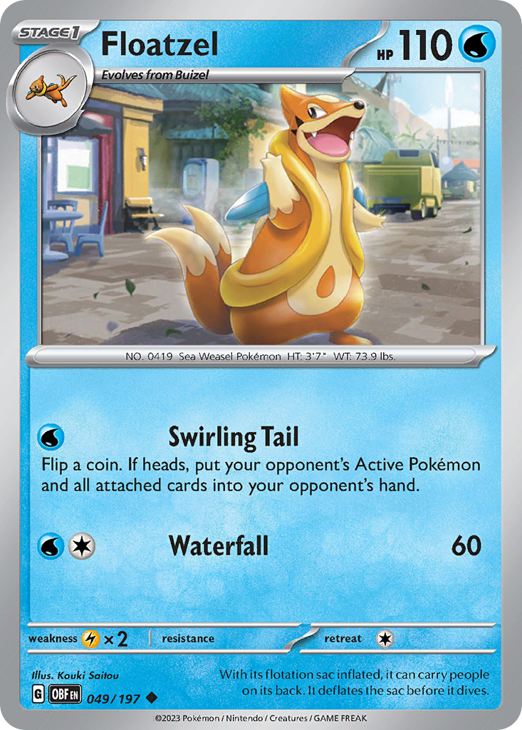 Floatzel Obsidian Flames 49