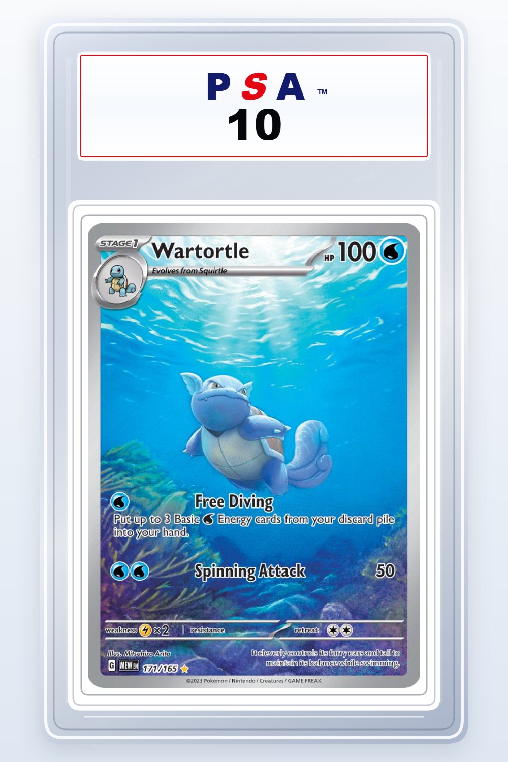 Wartortle #171 PSA 10
