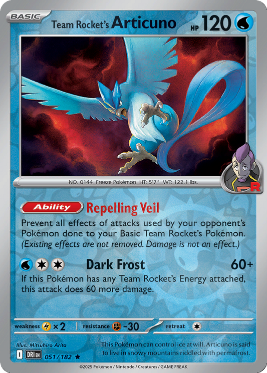 Team Rocket's Articuno [Reverse Holo] #51