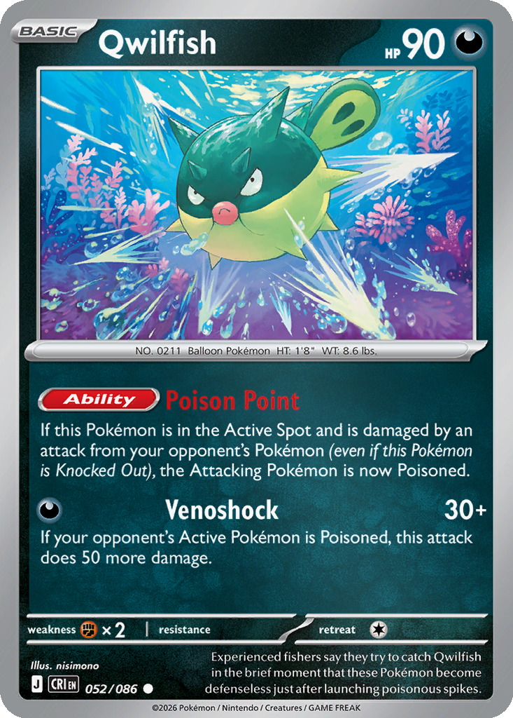 Qwilfish [Reverse Holo] #52