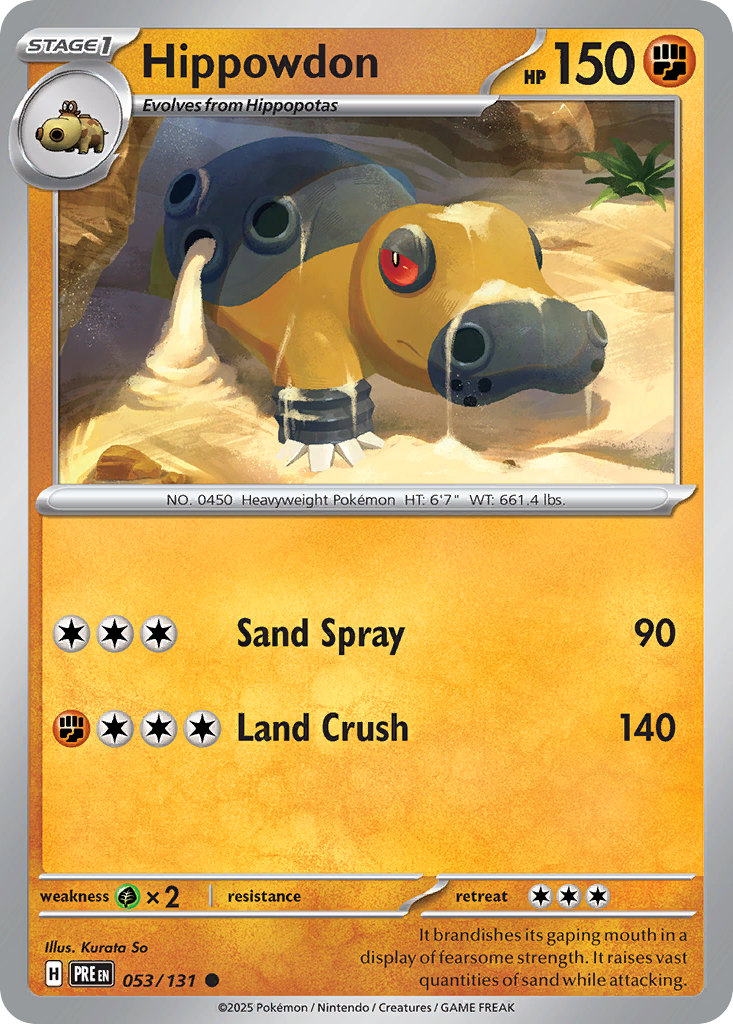 Hippowdon Prismatic Evolutions 53