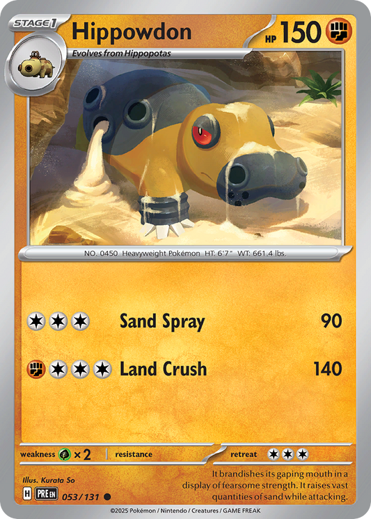 Hippowdon Prismatic Evolutions 53