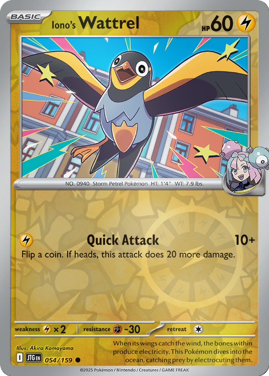 Iono's Wattrel [Reverse Holo] #54