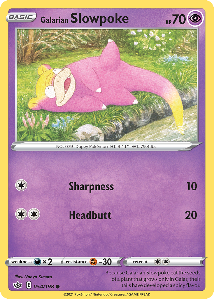 Galarian Slowpoke Chilling Reign 54