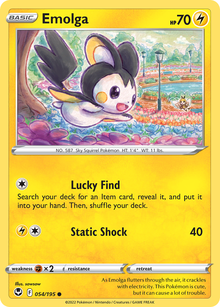 Emolga Silver Tempest 54