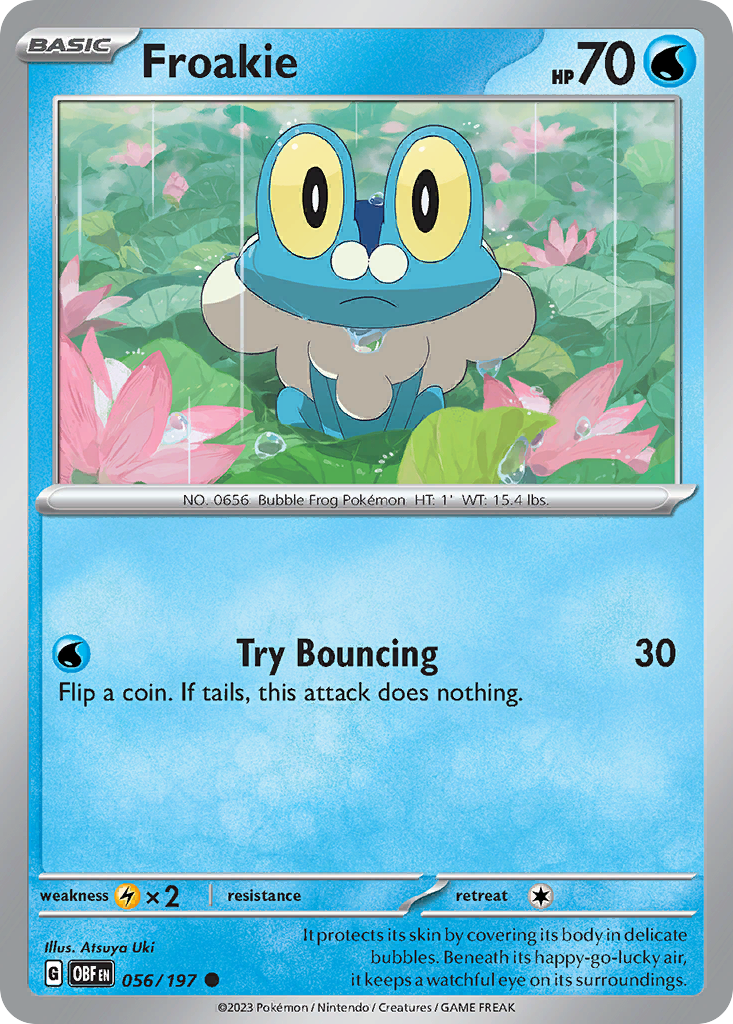Froakie Obsidian Flames 56