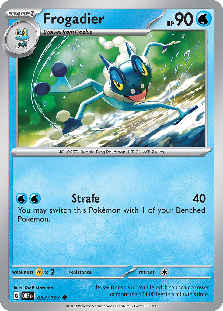 Frogadier Obsidian Flames 57