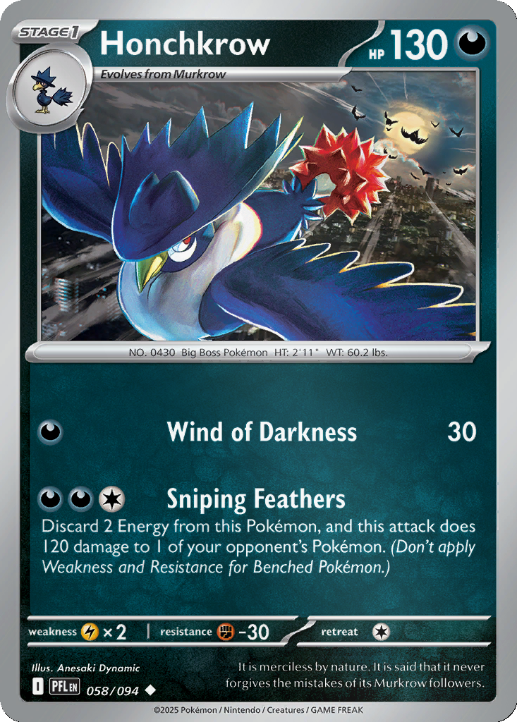 Honchkrow [Reverse Holo] #58