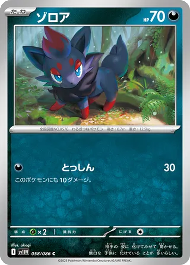 Zorua [Master Ball] #58