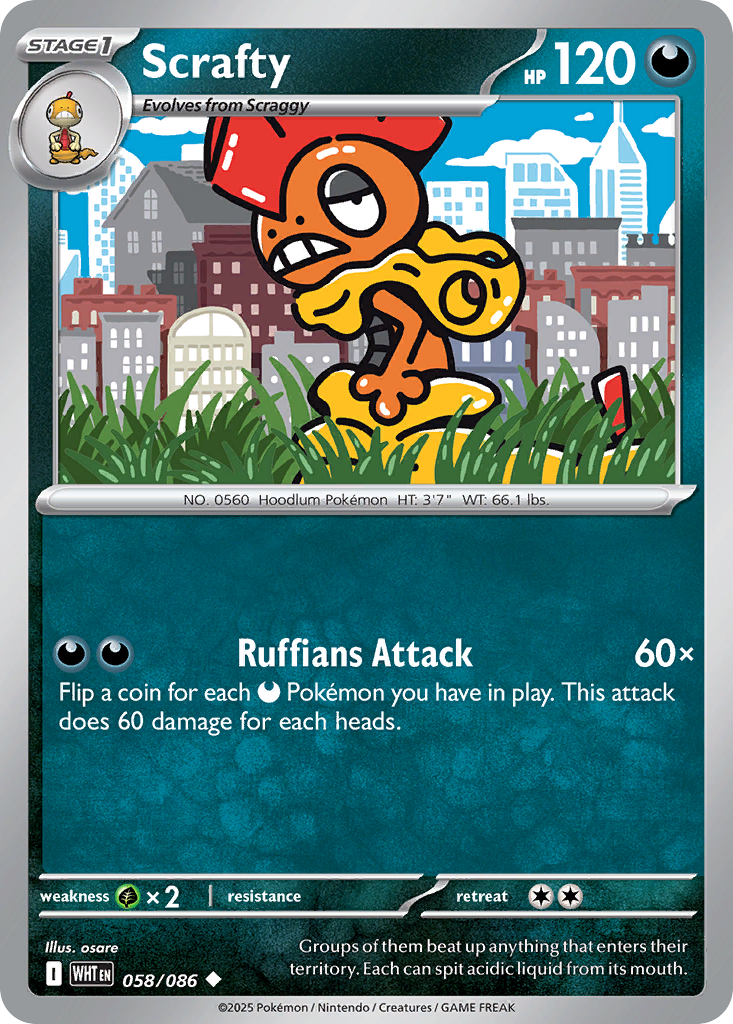 Scrafty White Flare 58