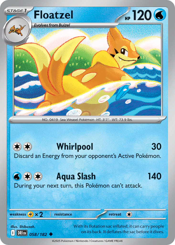 Floatzel Destined Rivals 58
