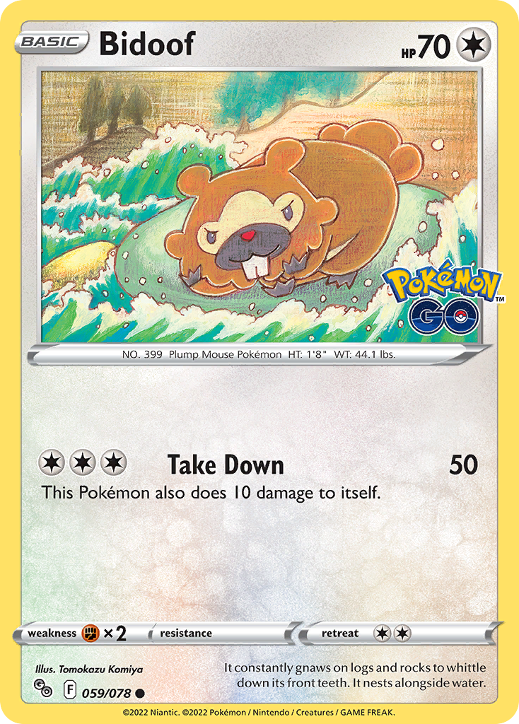 Bidoof Pokémon GO 59