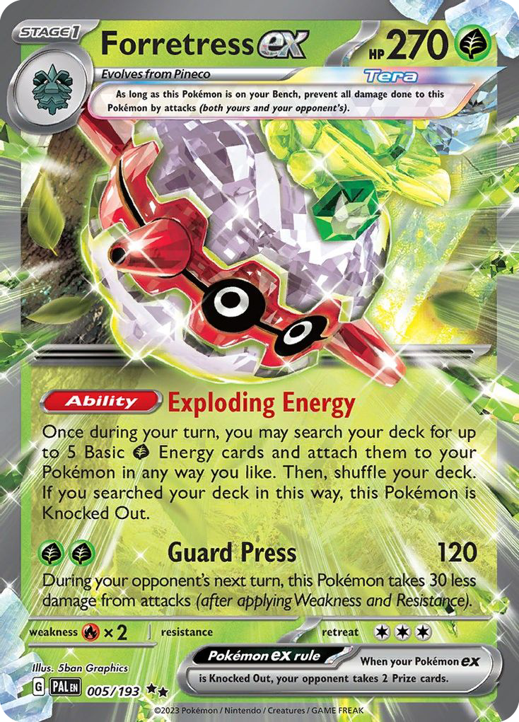 Forretress ex Paldea Evolved 5