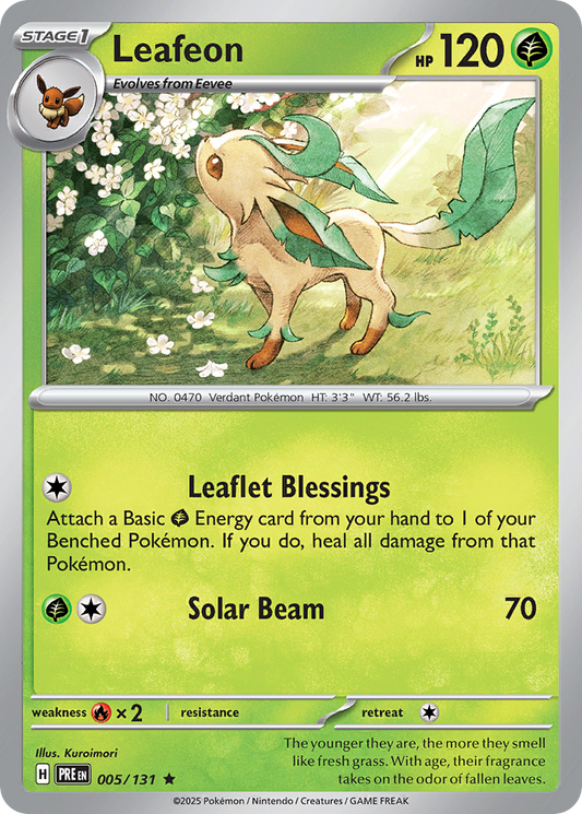 Leafeon Prismatic Evolutions 5