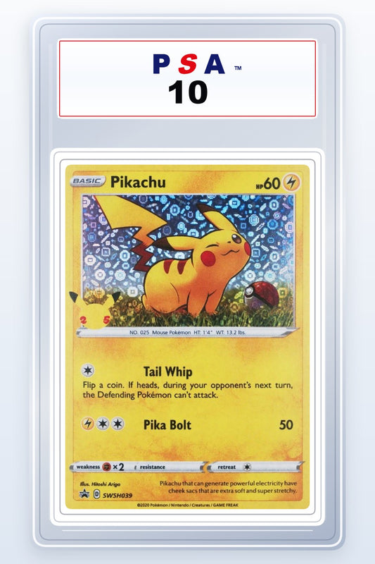 Pikachu #SWSH039 PSA 10