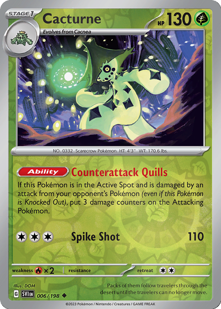 Cacturne [Reverse Holo] #6