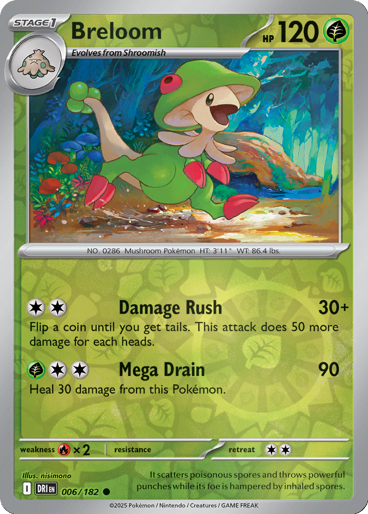 Breloom [Reverse Holo] #6