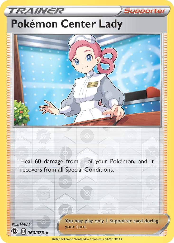 Pokemon Center Lady [Reverse Holo] #60