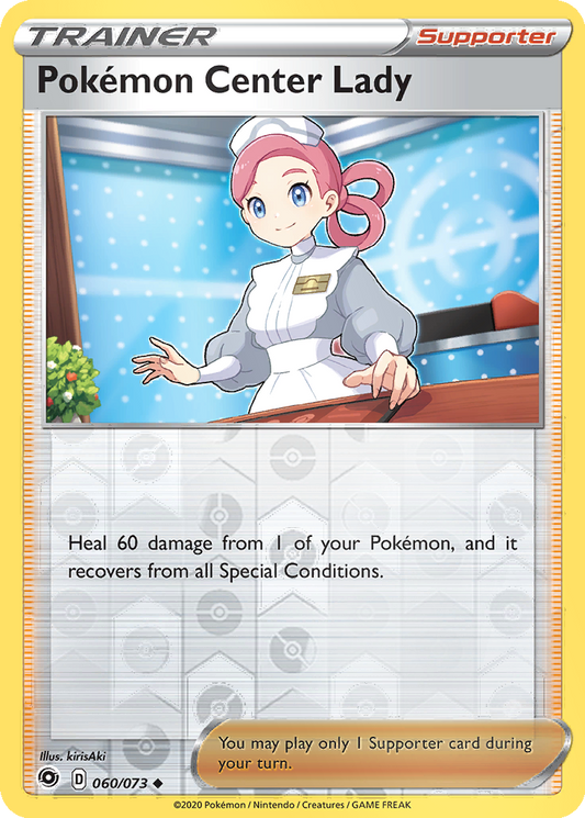 Pokemon Center Lady [Reverse Holo] #60