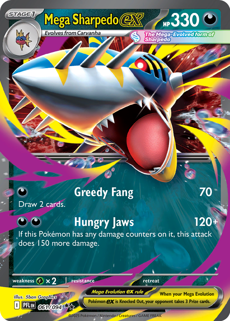 Mega Sharpedo ex #61