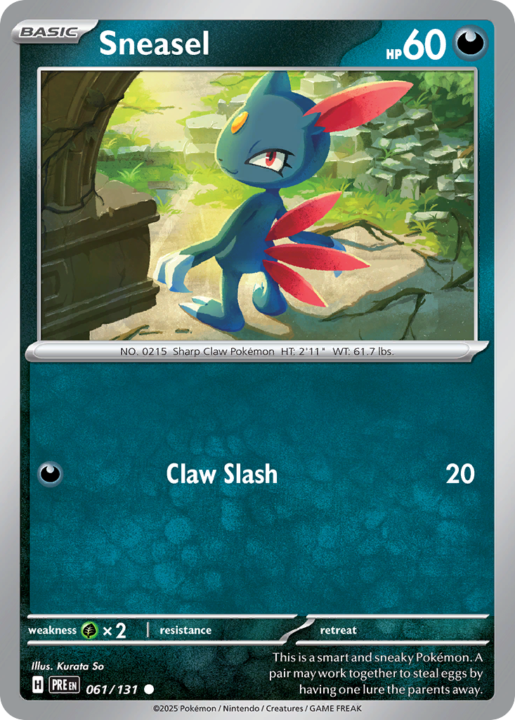 Sneasel Prismatic Evolutions 61